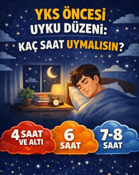 YKS Öncesi Uyku Düzeni Kaç Saat Uyumalısın?